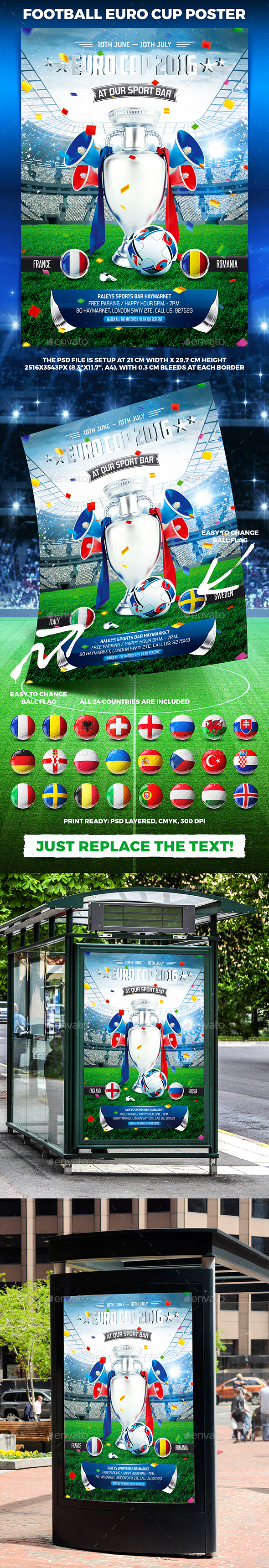 Football Euro Cup Poster vol.2 - Sports Events