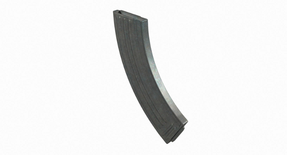 AK 47 Kalashnikov Magazine Ammunition Storage unwrapped textured - 3DOcean Item for Sale