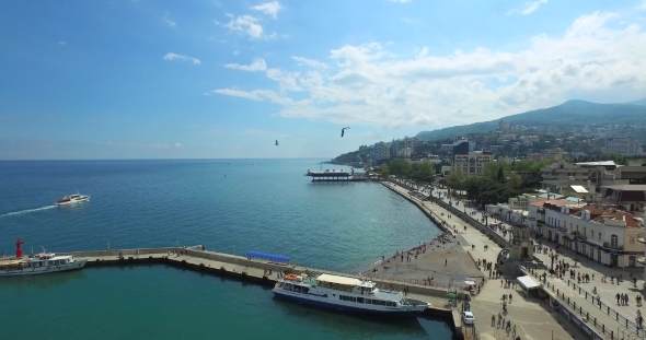 Embankment At The Resort City