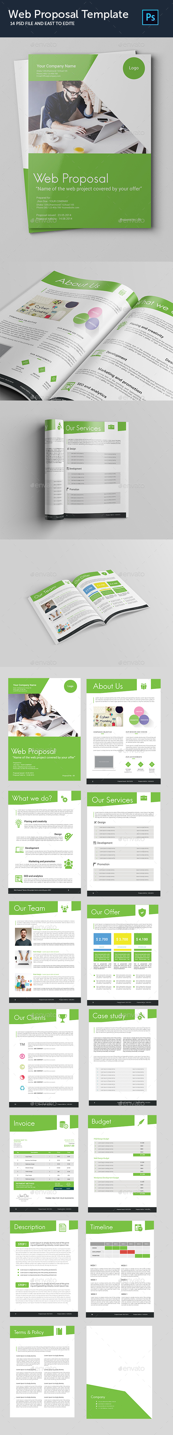 Web Proposal Template - Proposals & Invoices Stationery