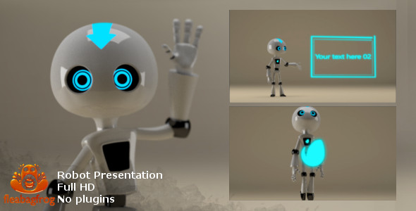 Robot Presenting - VideoHive 16281561