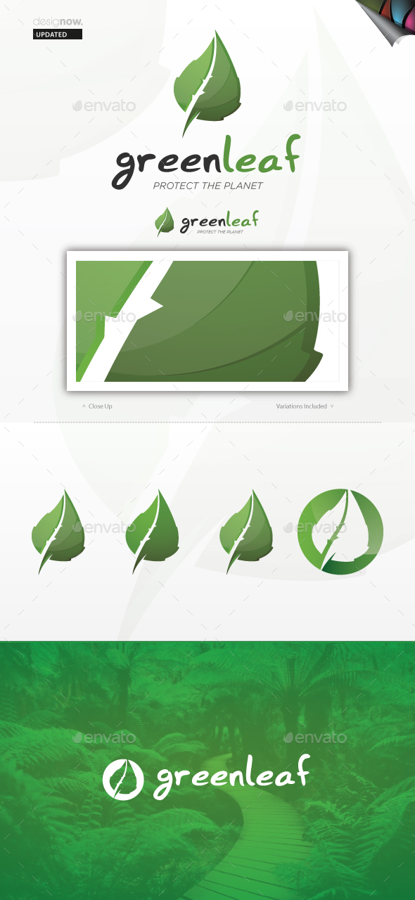 Green Leaf Logo - Nature Logo Templates