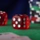 Red Dice In Sequence Rolls, Casino Chips, Cards On Green Felt - VideoHive Item for Sale