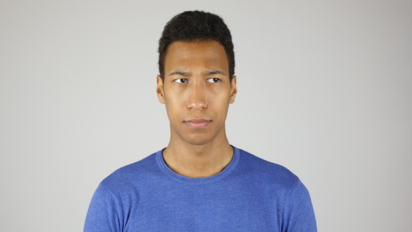 Thinking Handsome Black Man, Task alt