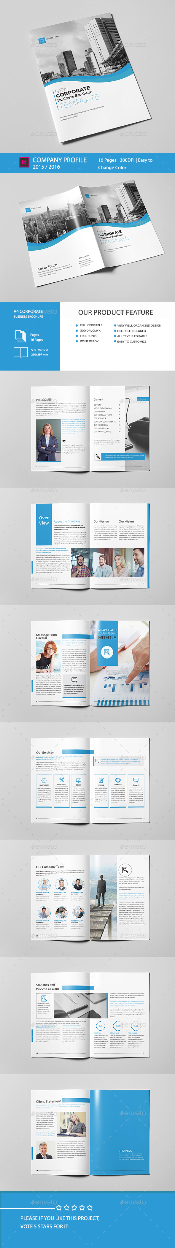 Company Profile Brochure 16 Pages A4 by GFX-IBRA | GraphicRiver