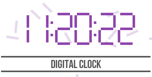 Digital Clock - CodeCanyon 16345768