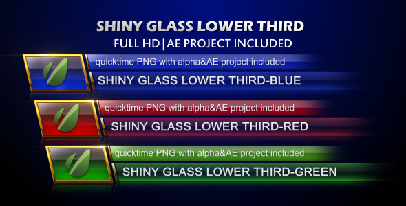Shiny Glass Lower Third