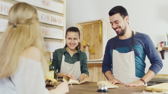 Woman Buys The Cheese In The Store alt