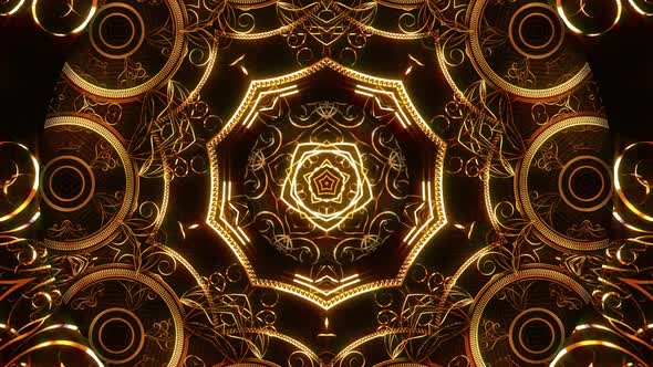 Golden Ornament Kaleidoscope
