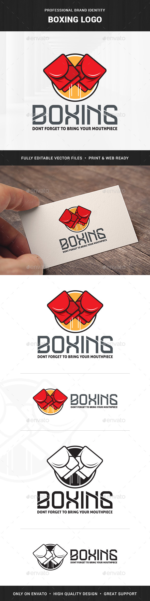 Boxing Logo Templates From Graphicriver