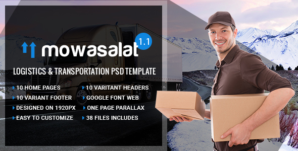 Mowasalat - Logistics - ThemeForest 13067310