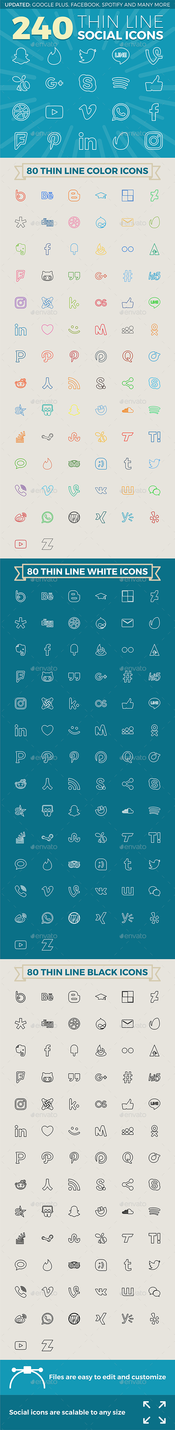 Social Media Icons - Media Icons