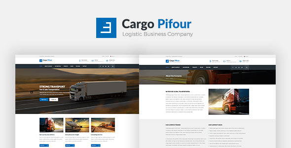 Cargo Pifour - Logistic and Transportation Psd Template - Business Corporate