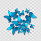 Group of Blue Butterflies - VideoHive Item for Sale