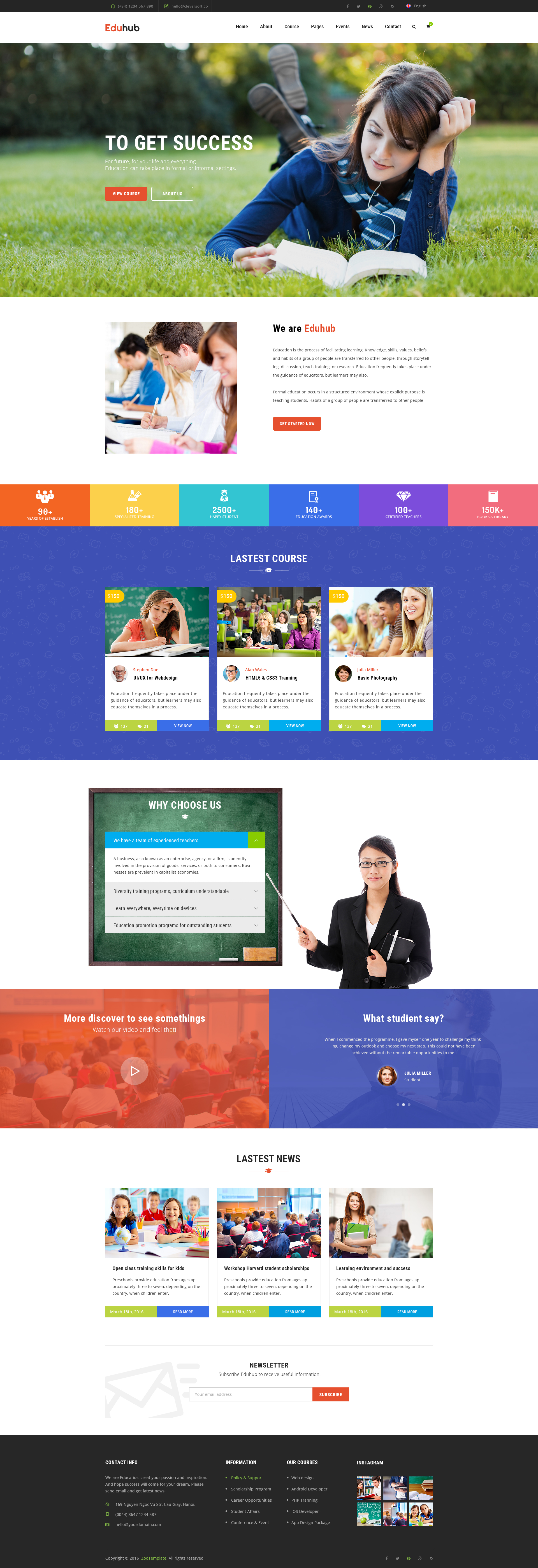 EduHub Education PSD Templates by cleveraddon | ThemeForest