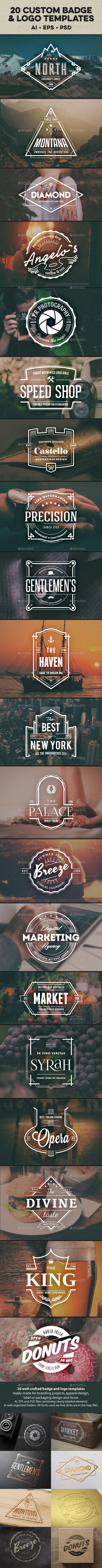 Badge & Logo Templates - Badges & Stickers Web Elements