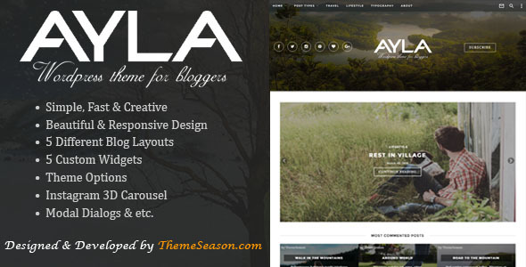 Ayla - Responsive WordPress Blog Theme