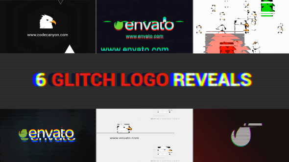 Glitch Logo Pack - VideoHive 16437554