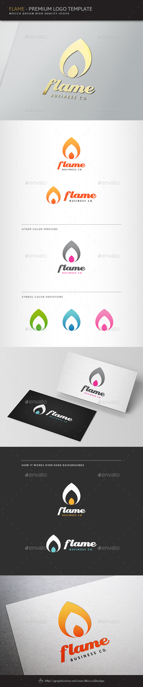 Flame Logo - Symbols Logo Templates