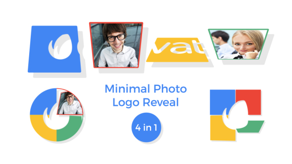 Minimal Photo Logo Reveal 4 in 1