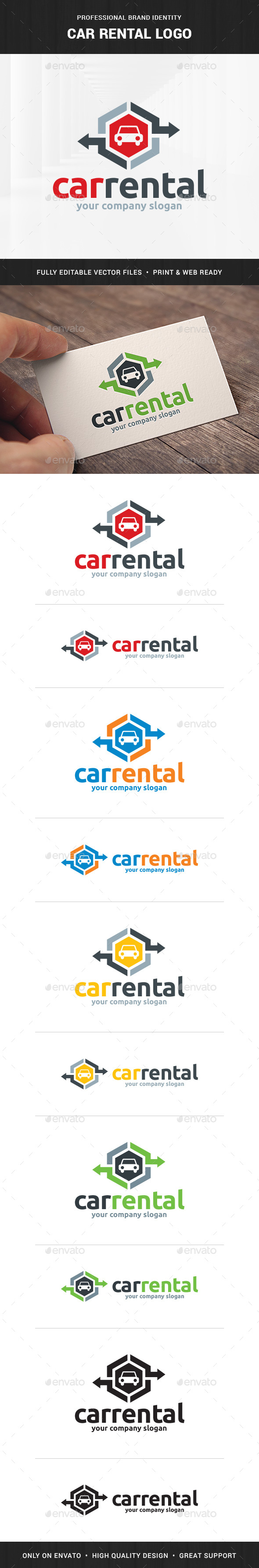 Car Rental Logo Template - Objects Logo Templates