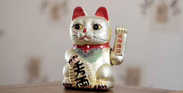 Maneki Neko Waving 2, Stock Footage | VideoHive