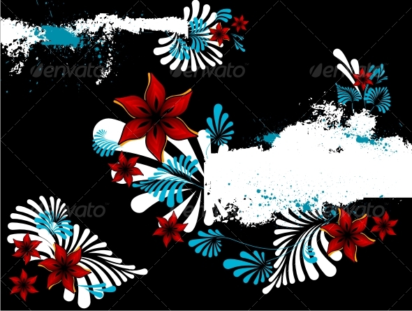 Abstract floral background. - Backgrounds Decorative