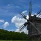 Old Windmill And Floating Clouds - VideoHive Item for Sale