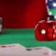Red Dice In Sequence Rolls, Casino Chips, Cards On Green Felt - VideoHive Item for Sale
