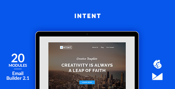 Intent Email Template - ThemeForest 16463244