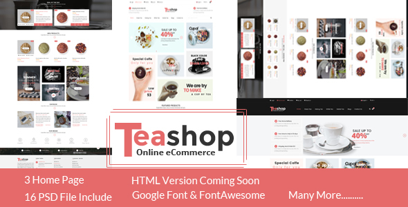 TeaShop - eCommerce - ThemeForest 16228003