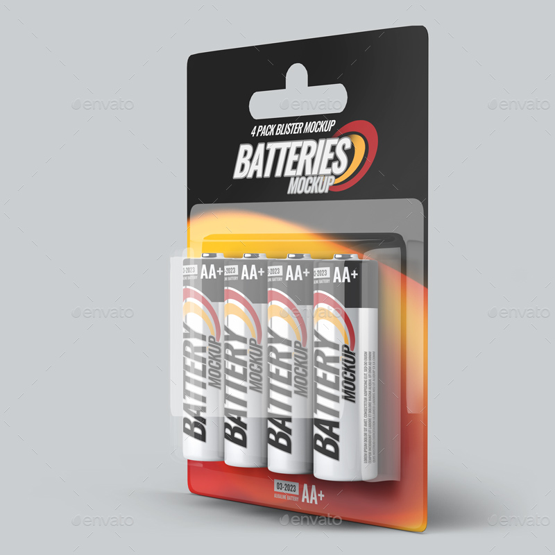 Download Battery Blister Pack Mock Up By L5design Graphicriver