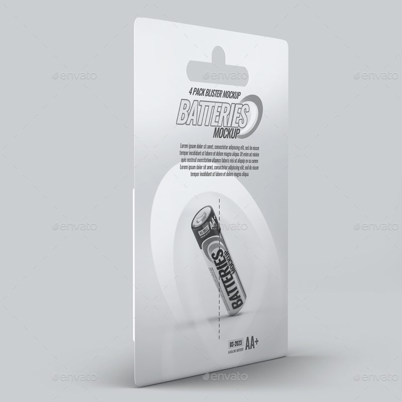 Download Battery Blister Pack Mock Up By L5design Graphicriver