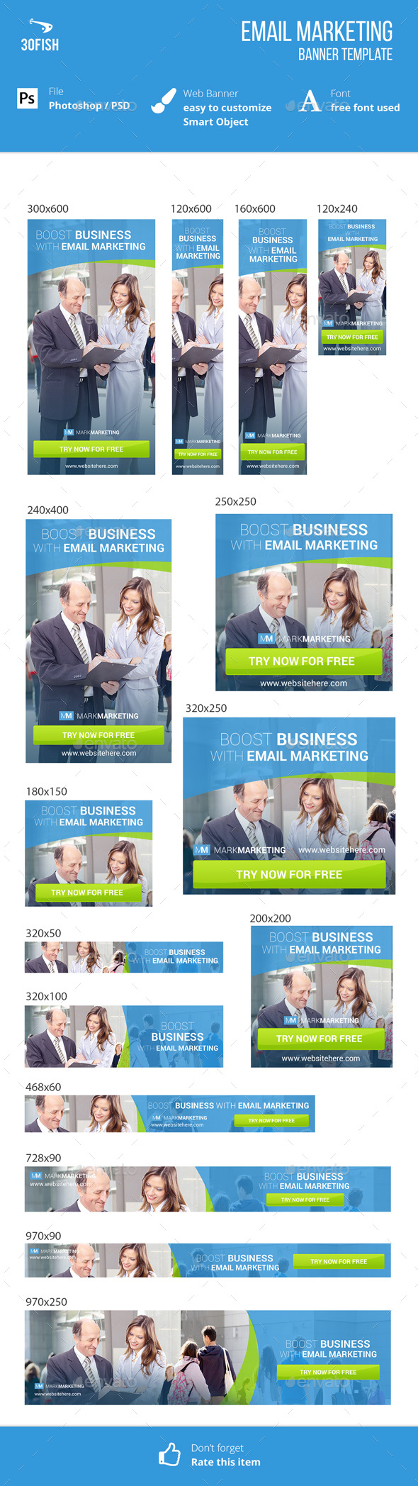 Email Marketing Ads Banner - Banners & Ads Web Elements