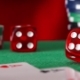 Red Dice In Sequence Rolls, Casino Chips, Cards On Green Felt - VideoHive Item for Sale