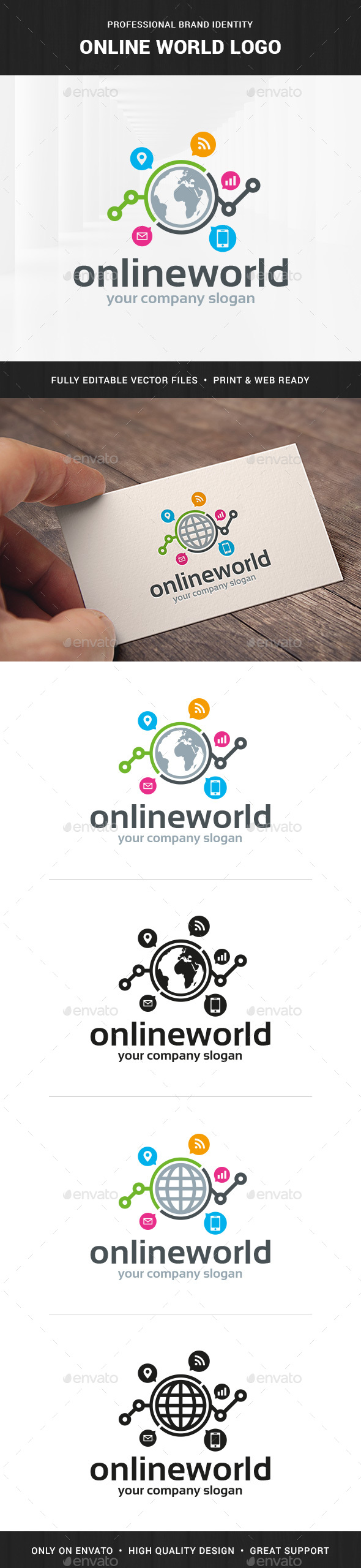 Online World Logo Template - Symbols Logo Templates