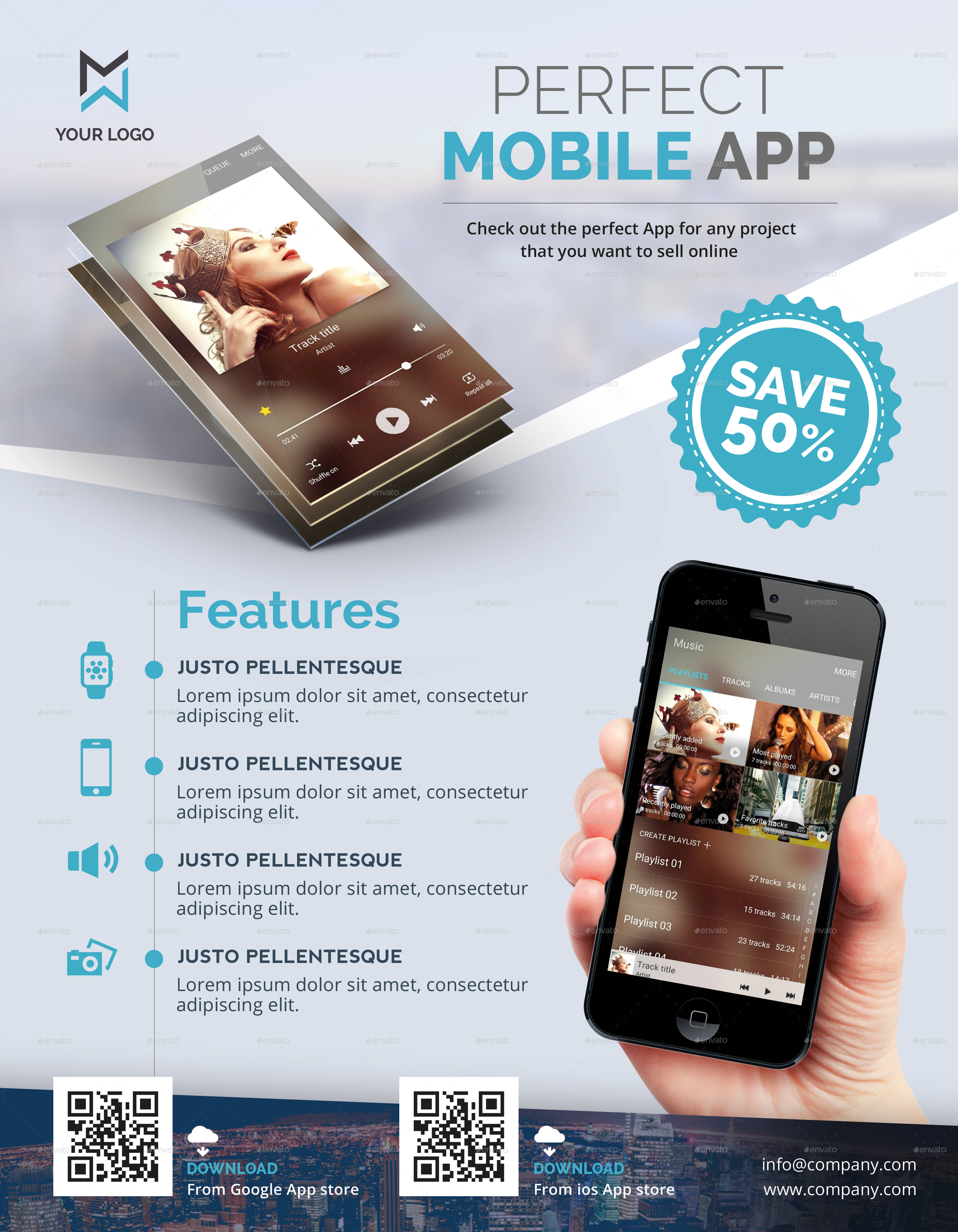 Mobile App Flyer by madridnyc GraphicRiver