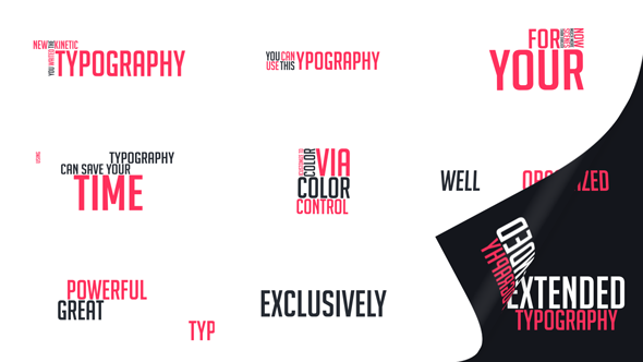 Extended Typography - VideoHive 16492298