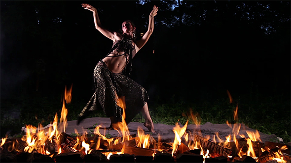 Fire Dancer in The Night