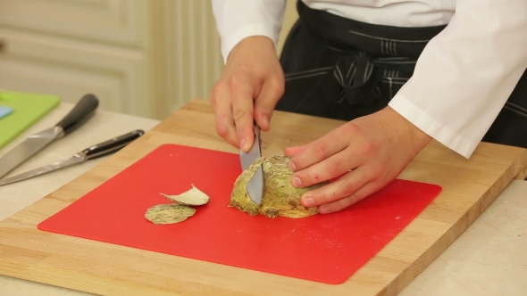 Peeling And Chopping Celery, Stock Footage | VideoHive