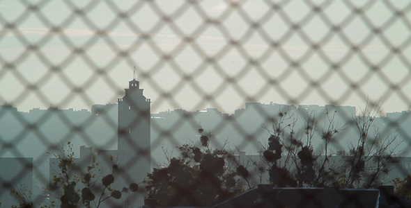 City Through the Bars