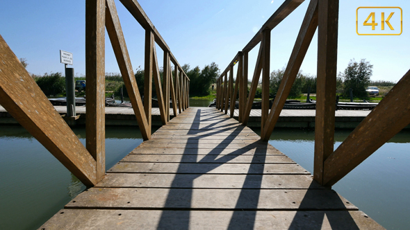Walking Across the Wooden Bridge till the Jetty 4K alt