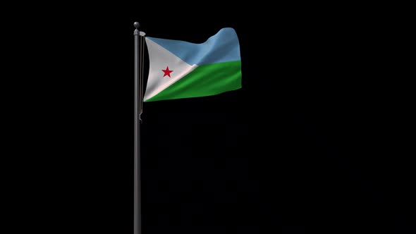 Djibouti Flag With Alpha 2K alt