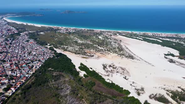 Stunning caribbean water of Coast city of Lakes Region of Rio de Janeiro Brazil alt