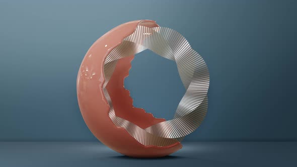 Abstract circle graphics minimal Motion Design