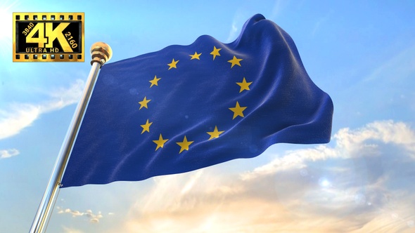 [4K] European Union Flag