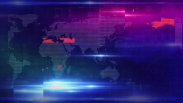 World Map Loop Background, Motion Graphics | VideoHive