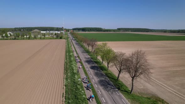 Walking along road alt