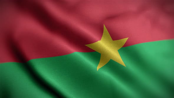 Burkina Faso Flag Angle