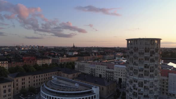 Aerial View of Stockholm Skyline